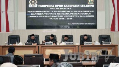 Pembangunan Kabupaten Sukabumi 20 Tahun Kedepan, Mulai Dibahas di Rapat Paripurna Ke 6 Tahun 2024