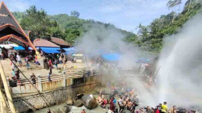 Demi Ciptakan 7 Pesona Pariwisata, Pedagang Geyser Cipanas Cisolok Sukabumi Rela Direlokasi