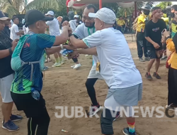 Peserta Geopark Run Sukabumi 2024, Antusias Mengikuti Permainan Sunda Tradisional