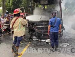 Bus Jurusan Palabuhanratu-Bogor Terbakar di Sukabumi, Ini Dugaan Penyebabnya