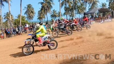 Puluhan Kelas Grasstrack Meriahkan HUT Bhayangkara Ke-78 di Karang Panganten