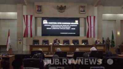 Kendala Administrasi Tunda Penetapan Calon Pimpinan DPRD Kabupaten Sukabumi 2024-2029 di Paripurna Ke-1