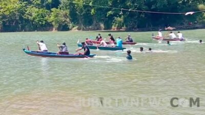 Pacu Dayung Hiasi Hari Kemerdekaan di Cibitung Sukabumi