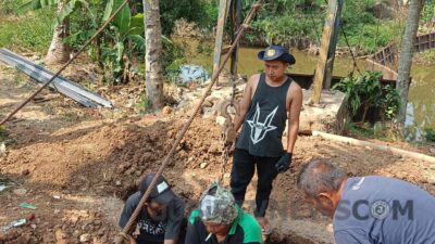 Jembatan Gantung Viral Ahirnya Dibangun Relawan Amal Produktif Indonesia dan Yayasan Jampe