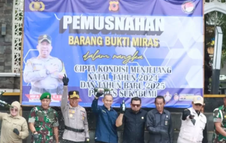 Pemusnahan Ribuan Botol Miras Jelang Nataru, DPRD Kabupaten Sukabumi Beri Apresiasi Langkah Polres