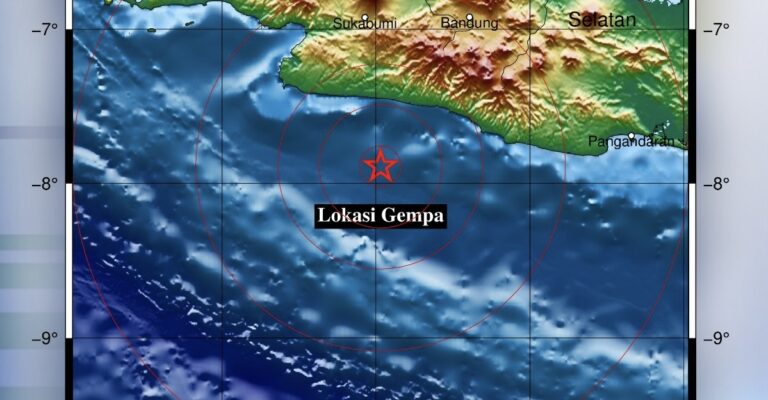 Gempa M4,7 Guncang Sukabumi, BMKG: Aktivitas Sesar Dasar Laut