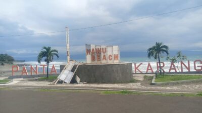 Landmark Karanghawu Beach Rusak Karena Angin, Dispar Pertimbangkan Desain Baru