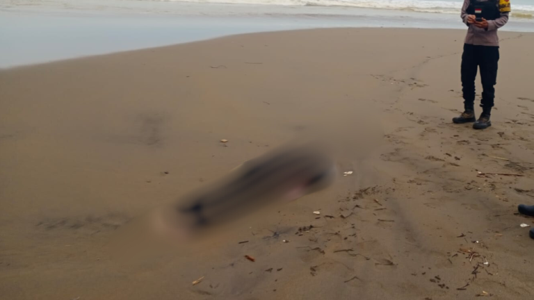 Heboh Mayat Pria Ditemukan Telungkup di Pantai Kebon Kalapa Sukabumi