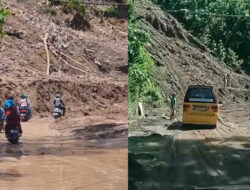 Kondisi Terkini Ruas Jalan Bagbagan-Kiaradua Sukabumi Sepekan Pasca Longsor