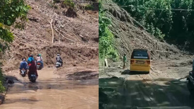 Kondisi Terkini Ruas Jalan Bagbagan-Kiaradua Sukabumi Sepekan Pasca Longsor