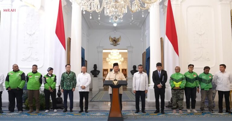 Prabowo Umumkan Kebijakan THR dan Bonus Hari Raya untuk Pekerja, Termasuk Pengemudi Online