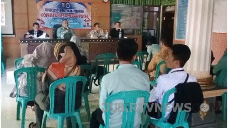 Musdes Pembentukan Kopdes Merah Putih, Dorong Ekonomi Mandiri di Desa Wanasari Sukabumi