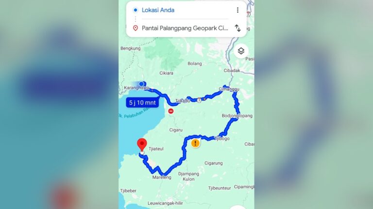 Google Maps Arahkan Rute Memutar ke Pantai Palangpang, Dispar Sukabumi Minta Segera Diperbarui