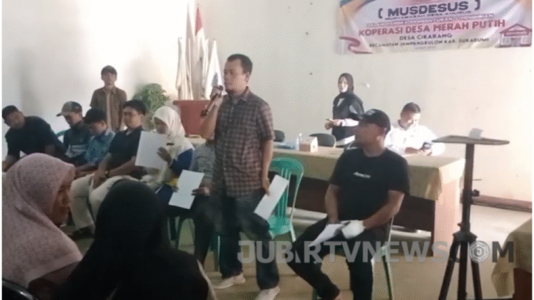 Dorong Ekonomi Warga, Desa Cikarang Sukabumi Resmikan Koperasi Merah Putih