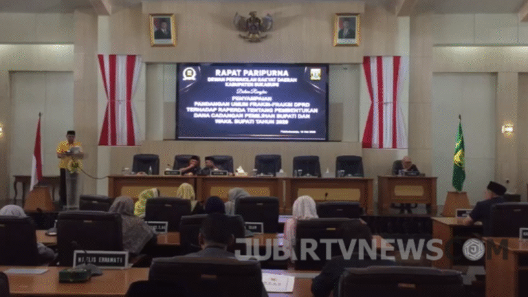 Rapur Pembahasan Anggaran Pilkada Kabupaten Sukabumi 2029 Memasuki Tahapan Pandangan Umum Fraksi