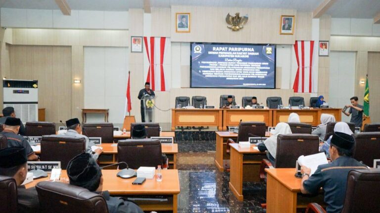 Bupati Sukabumi Sampaikan Jawaban atas Pandangan Fraksi DPRD Terkait Raperda Pelaksanaan APBD 2024