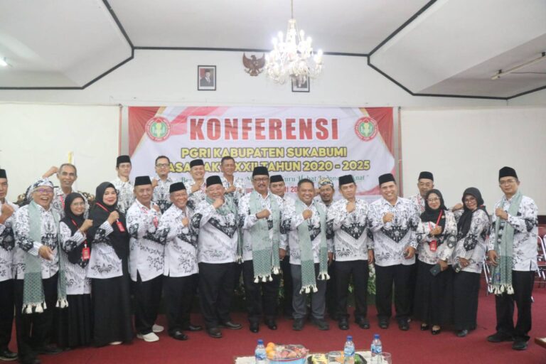 Dibuka Bupati dan Dihadiri Ketua DPRD, Konferensi PGRI Sukabumi Jadi Momentum Evaluasi dan Inovasi