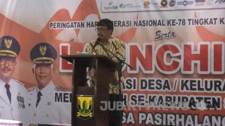 Asep Japar Resmikan Launching Koperasi Merah Putih se-Kabupaten Sukabumi