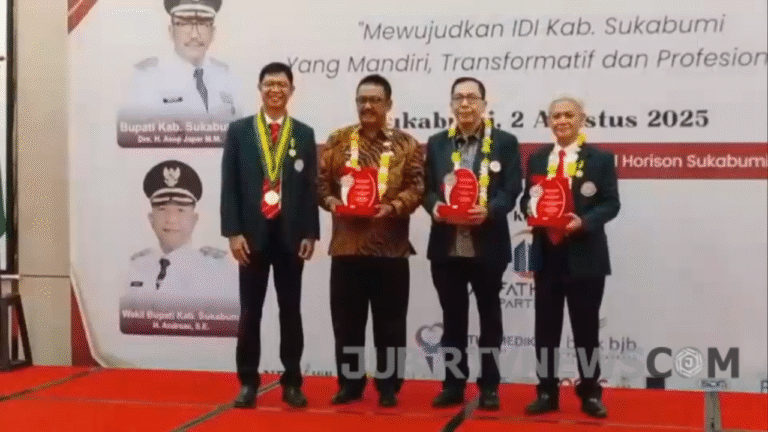 Bupati Asep Japar Hadiri Pelantikan Ketua IDI Kabupaten Sukabumi Periode 2025–2028