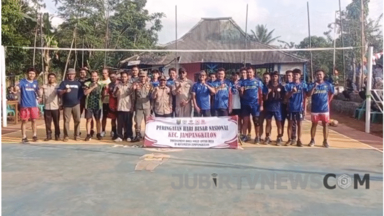 Meriahkan HUT RI ke-80, Kecamatan Jampangkulon Gelar Turnamen Bola Voli Antar Desa
