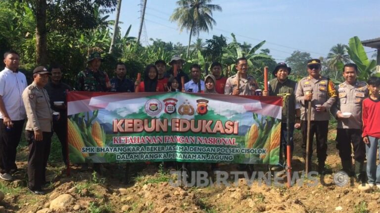 Video: Sinergi Polsek Cisolok dan SMK Bhayangkara Cetak Petani Milenial Lewat Program Ketahanan Pangan