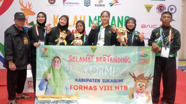 PPSI Sukabumi Sumbang Tiga Medali untuk Jawa Barat di FORNAS VIII NTB 2025