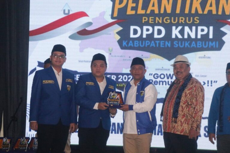 Pengurus Baru Resmi Dilantik, Wabup Sukabumi Dorong KNPI Perkuat Kolaborasi Pemuda untuk Pembangunan Daerah