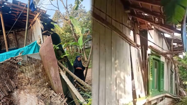 Rumah Nyaris Ambruk, Janda Lansia di Cireunghas Salat di Luar karena Tak Ada Ruang Aman