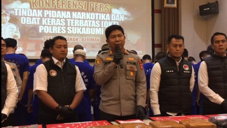 Ratusan Kasus Narkoba Terungkap, Polres Sukabumi Sebut Mayoritas dari Wilayah Ini