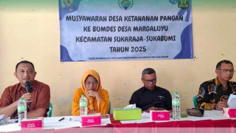 Perkuat Kemandirian Pangan, DPMD Sukabumi Hadir di Musdes Desa Margaluyu
