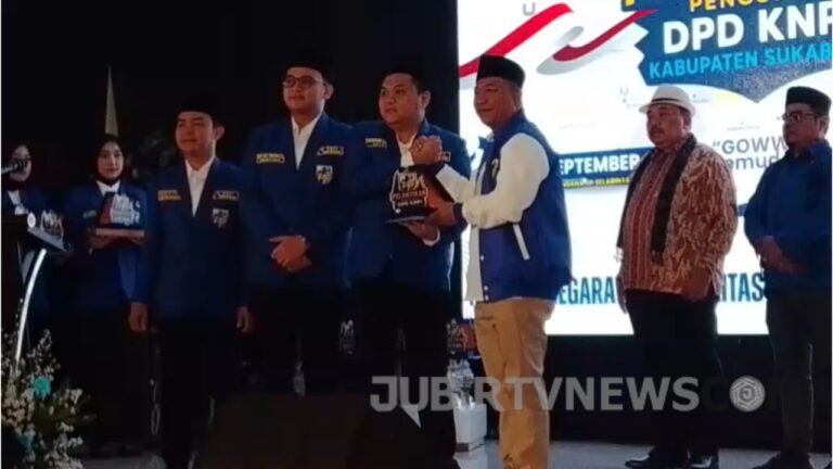 Video: Resmi Dilantik, Yandra Utama Santoso Nahkodai DPD KNPI Kabupaten Sukabumi Periode 2025–2028