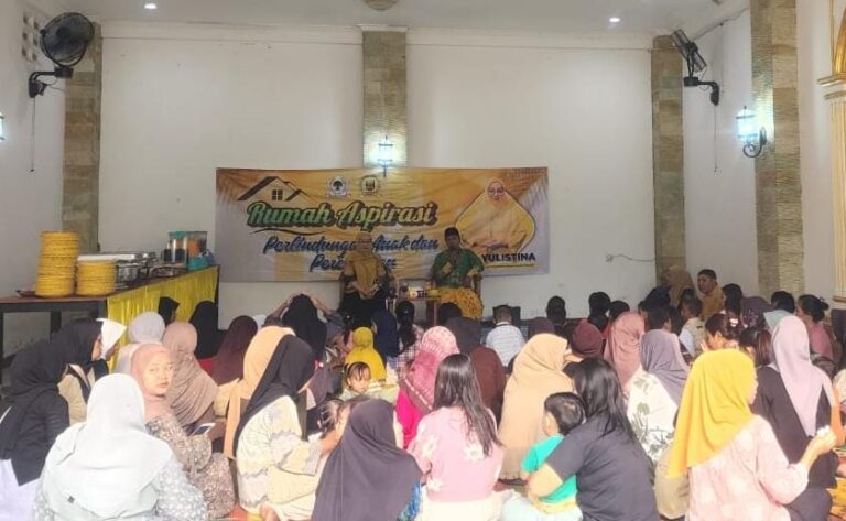 Rika Yulistina Bersama Seratus Anak Yatim Resmikan Rumah Aspirasi Perlindungan Anak dan Perempuan