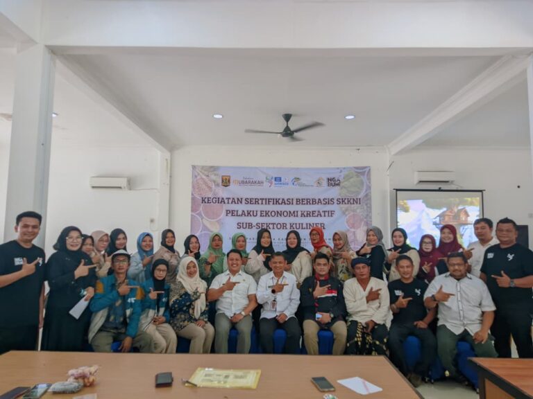 Dispar Sukabumi Dorong Pelaku Kuliner Kreatif Raih Sertifikasi Berbasih SKKNI Produk Halal dan Baik