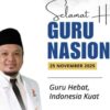 Anggota DPRD Kabupaten Sukabumi Erpa Aris Purnama ucapkan selamat hari guru nasional. | Foto: Ist