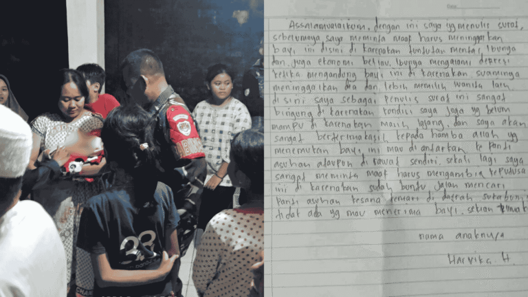 Penemuan Bayi Perempuan di Poskamling Warungkiara Sukabumi, Disertai Sepucuk Surat