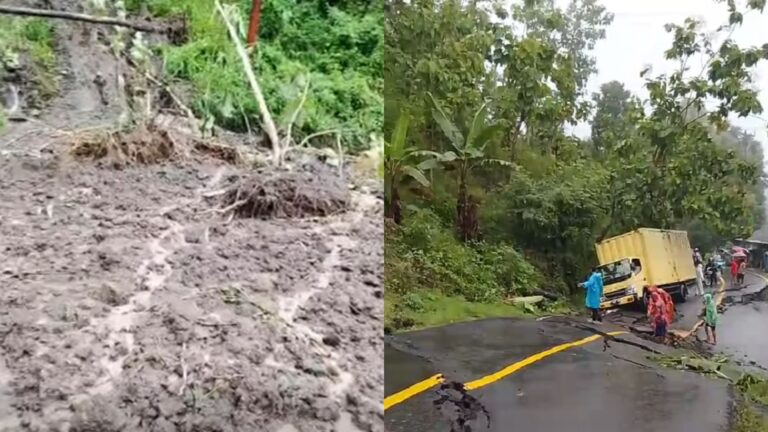 Akses Palabuhanratu-Pajampangan Lumpuh Imbas Jalan Amblas dan Longsor di Jalur Selatan Sukabumi