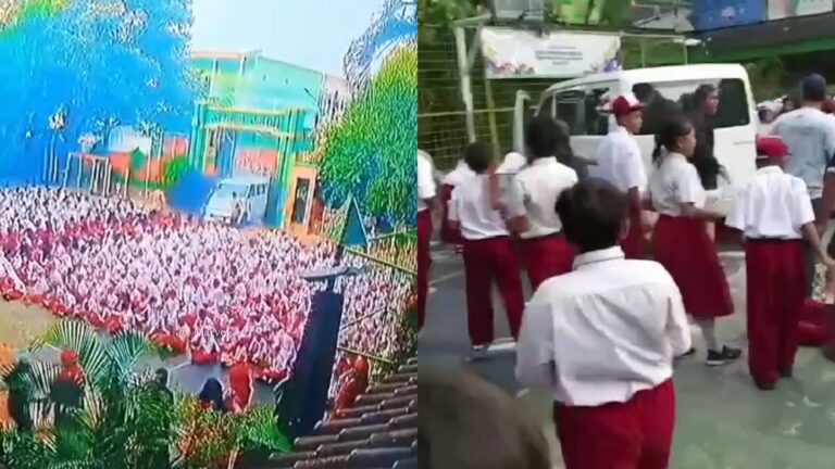 Detik-Detik Mobil MBG Tabrak Puluhan Pelajar SD di Lapangan Sekolah