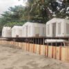 Tenda yang kemungkinan digunakan wisata glamping di Pantai Citepus diduga ilegal. | Foto: Muri