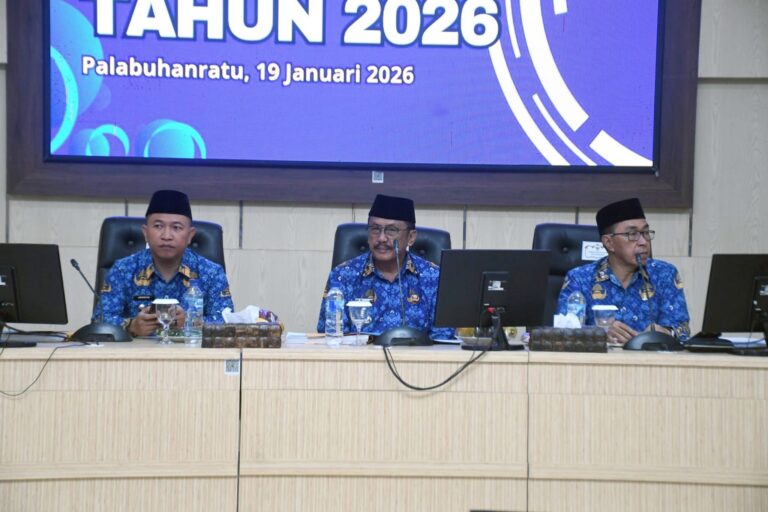 Rapat Dinas Perdana 2026, Pemkab Sukabumi Perkuat Koordinasi Penanganan Bencana dan Layanan Publik