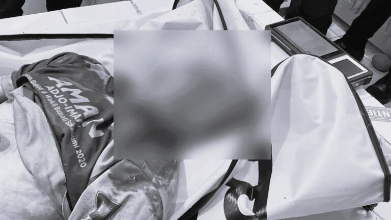 Kenakan Baju Adjo–Iman, Pria Paruh Baya Ditemukan Tewas Terbawa Arus Sungai Cidadap Simpenan