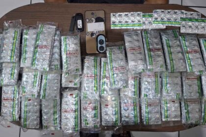 Ribuan butir pil obat keras jenis tramadol yang disita Satnarkoba Polres Sukabumi Kota dari tangan RN. | Foto: Ist