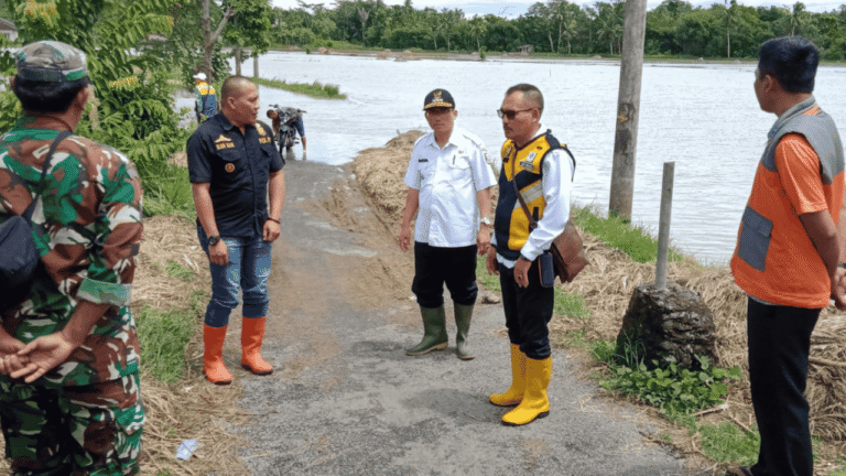 Dinas PU Sukabumi Tinjau Dampak Banjir Sungai Ciparanje di Tegalbuleud, Siapkan Langkah Penanganan
