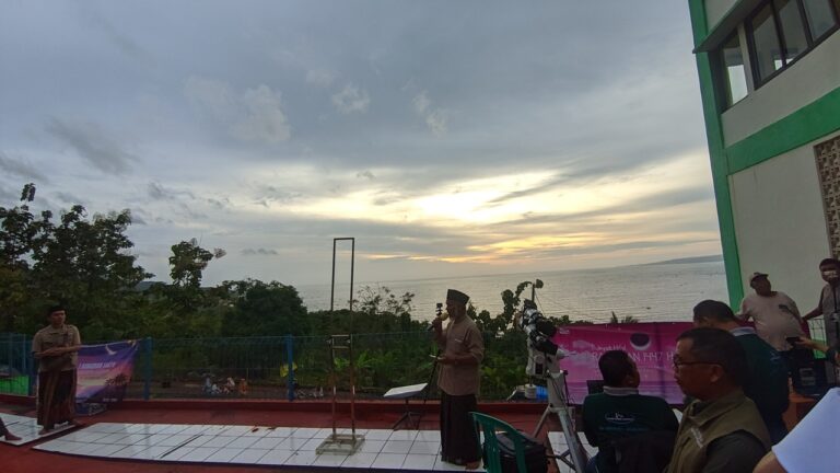 Hilal Terbenam Mendahului Matahari di POB Cibeas Sukabumi