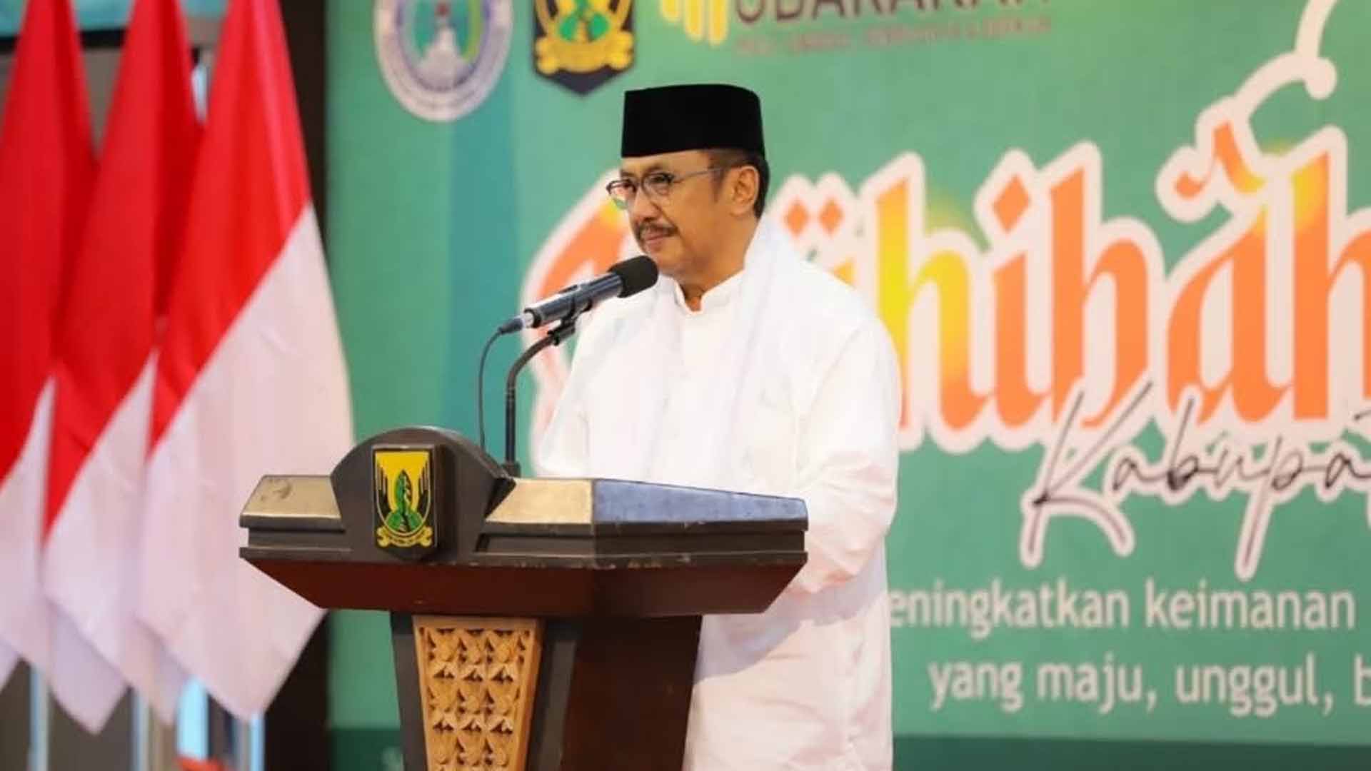 Bupati Sukabumi Asep Japar saat membuka Muhibah Ramadan 2026. | Foto: Prokompim Pemkab Sukabumi