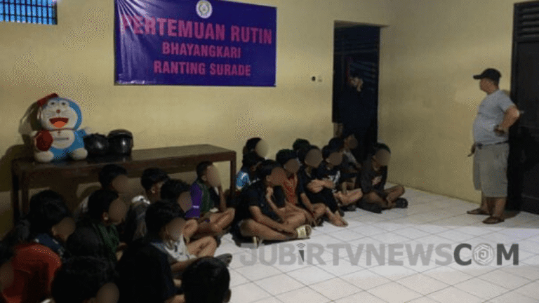 Cegah Gangguan Kamtibmas, Polsek Surade Amankan 25 Pemuda Diduga Hendak Perang Sarung di Cibitung