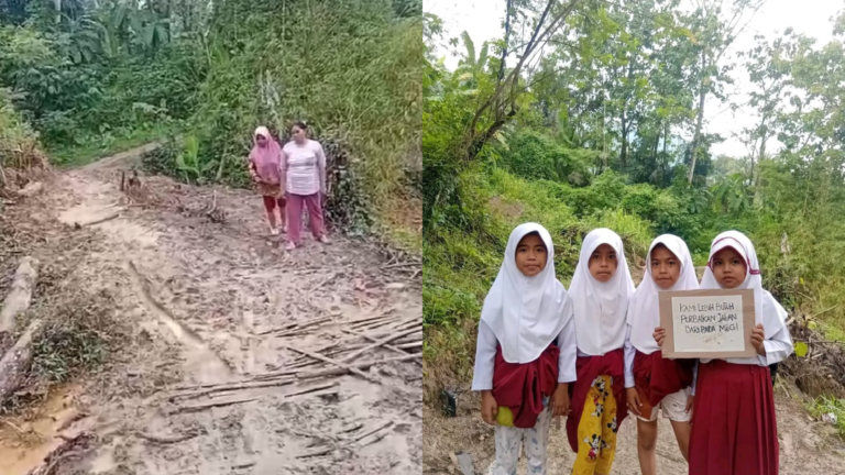 Viral Protes Siswa SD di Warungkiara, Dinas PU Sukabumi Siapkan Rencana Perbaikan Jalan