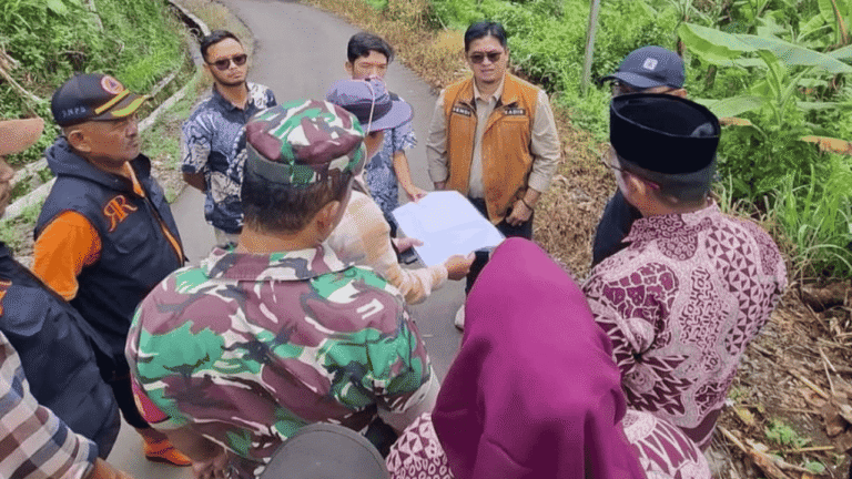 Disperkim Sukabumi Sosialisasikan Relokasi Penyintas Bencana Pergerakan Tanah di Kampung Gempol