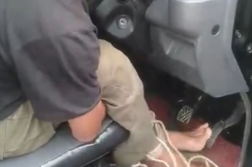 Potongan video viral sopir sayur ngaku dibegal di jalur Lingkar Selatan Cisaat Sukabumi. | Foto: Ist