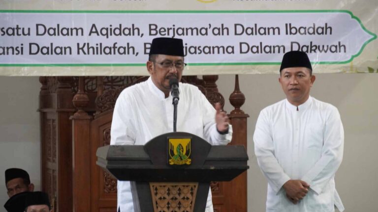 Bupati Sukabumi Asep Japar dan Wabup Andreas saat menutup Muhibah Ramadan 2026 di Cidahu. | Foto: Diskominfosan Kab. Sukabumi