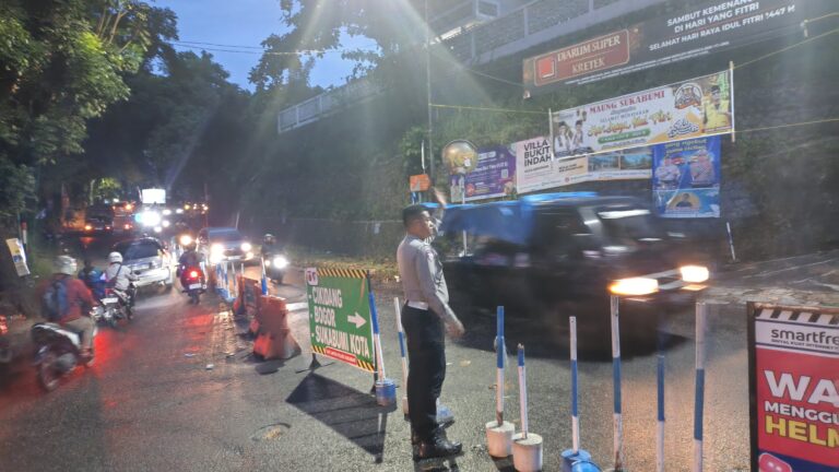 Kebakaran Truk LPG Perparah Macet Arus Balik di Palabuhanratu, Polisi Alihkan Kendaraan ke Jalur Cikidang